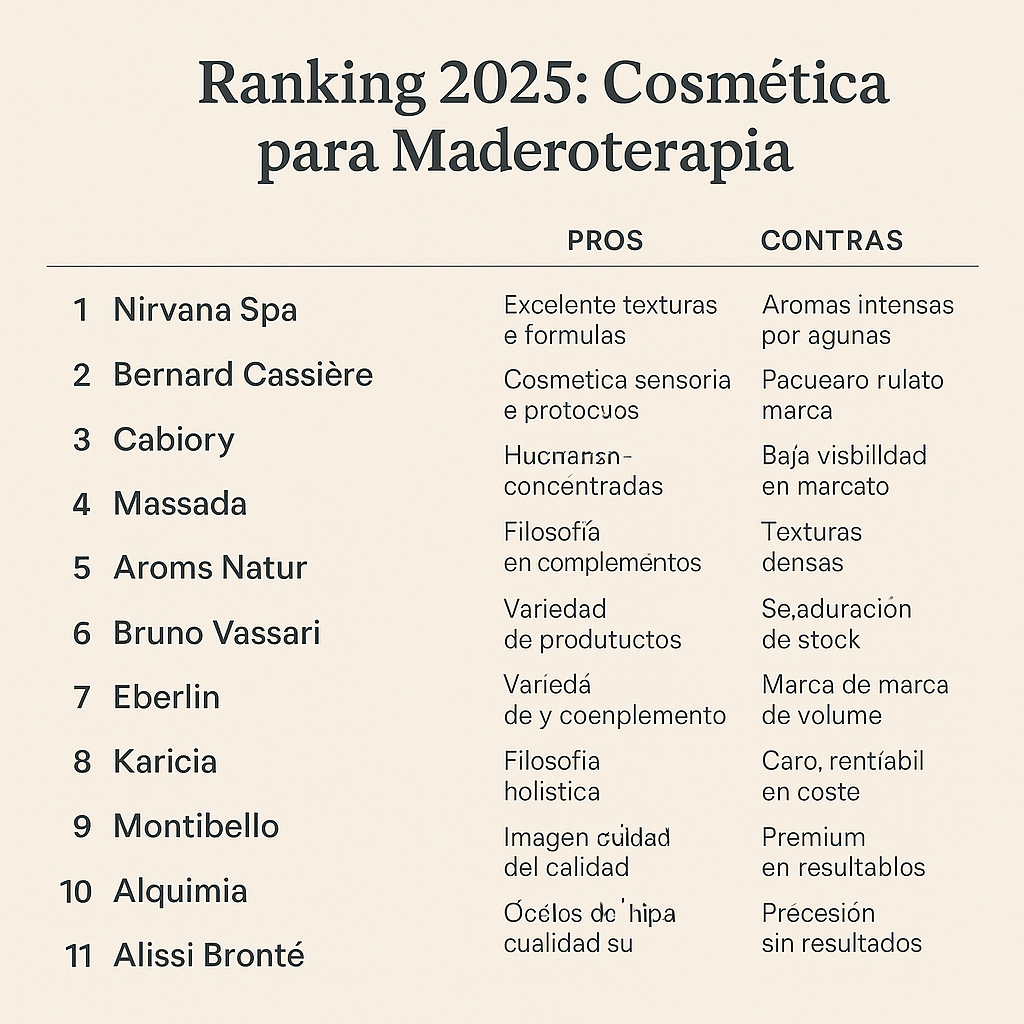 Ranking Cosmetica Maderoterapia